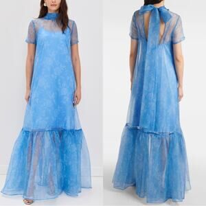 NEW NWT STAUD Calluna Dress in Blue Rose Size XS